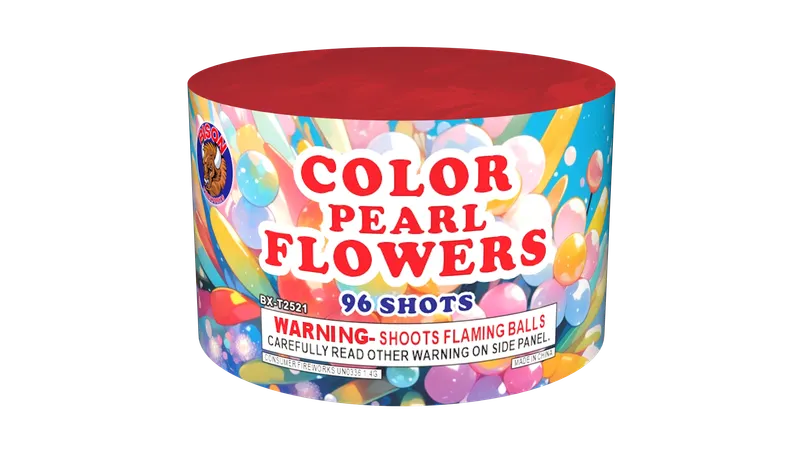96 SHOT COLOR PEARL FLOWERS product photo