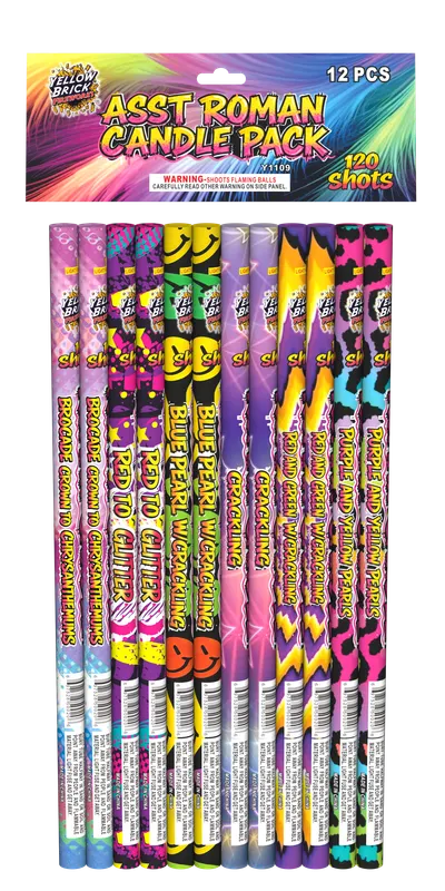 ASST ROMAN CANDLE PACK product photo
