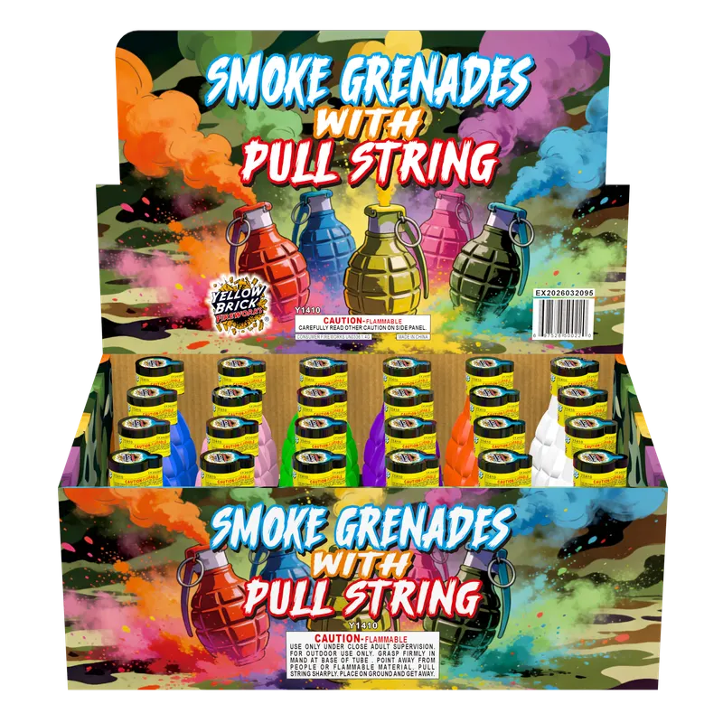 SMOKE GRENADE W/PULL STRING product photo