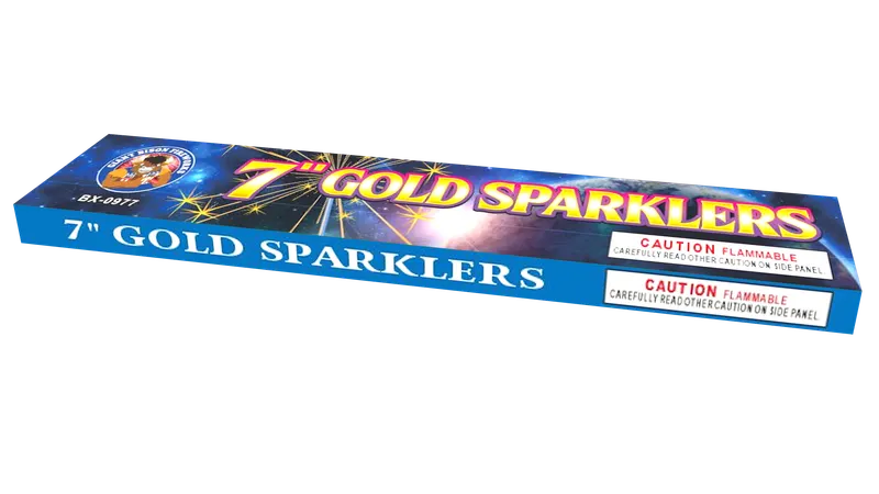 7" GOLD SPARKLERS product photo