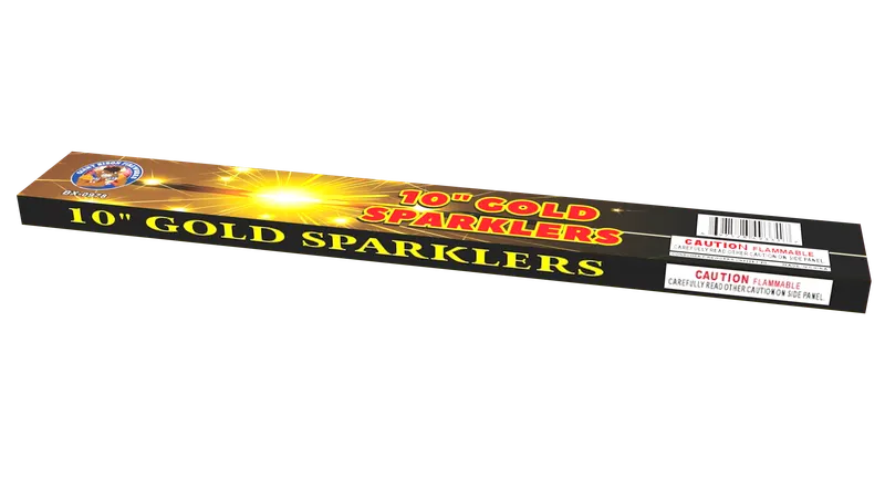 10" GOLD SPARKLERS product photo