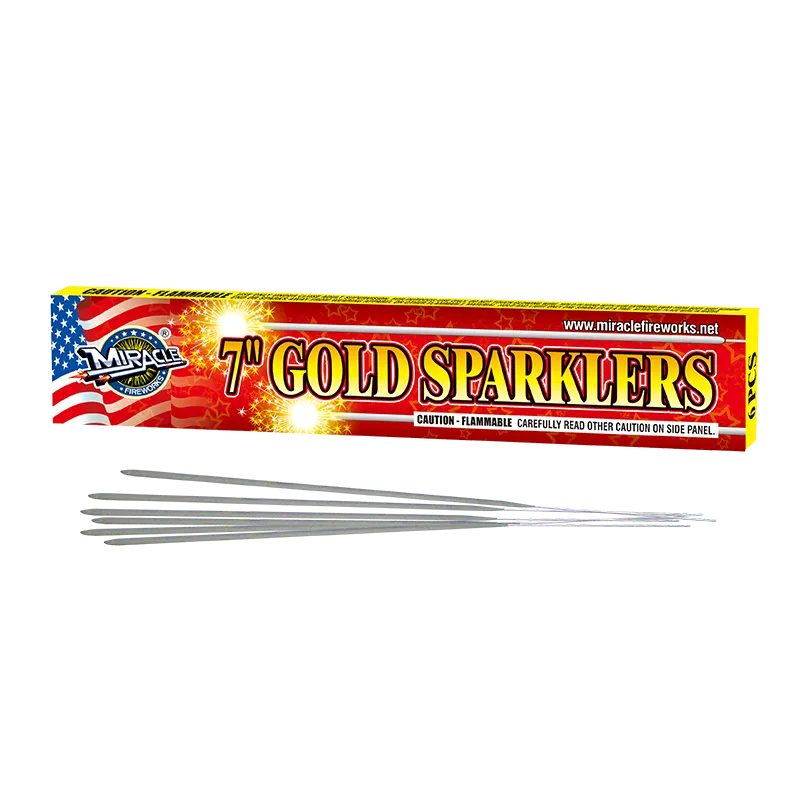 7" GOLD SPARKLER product photo